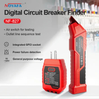 Noyafa Automatic Circuit Breaker Finder NF-827 Fuse Socket Tester 120V Circuit Switch Tester Electrician Diagnostic Tools