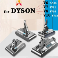 for Dyson V6 V8 V10 6000mAh 25.2V battery For Dyson SV10 Battery Absolute Animal Li-ion Vacuum Cleaner Rechargeable BATTERY SV10