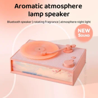 Super Amazing New Portable Aromatic Speakers &amp; Creative Night Light Ornaments Vinyl Sound Wireless Bluetooth Best Sound Quality