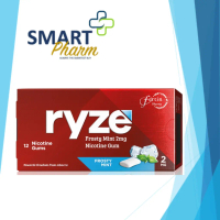 RYZE NICOTINE GUM 2MG FROSTY MINT 12S EXP11/2025