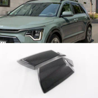 For KIA NIRO 2022 2023 ABS Carbon Fiber Car Side Rear View mirror protectior cover trim Car decoration frame cover Car stickers