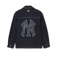 【MLB】童裝 牛仔丹寧襯衫 Monogram系列 紐約洋基隊(7AWSM0144-50NYS)