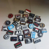 Rubber Patch Velcro Logo Emblem Patch Rubber Tactical Emblem