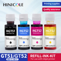 HINICOLE GT51 GT52 Premium Dye Refill Ink for HP Ink Tank 319 410 419 Smart Tank 500 502 508 511 514