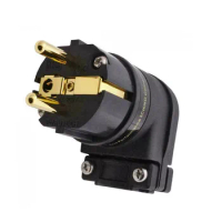 HiFi performance Furutech FI-E12L (R) FI-12ML (G) Schuko Plug 7-character L-shaped elbow Power Connector for high-end audio wire