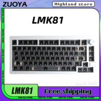 Zuoya LMK81 Mechanical Keyboard Wireless Gaming Keyboards 68Keys 3 Mode 2.4G Bluetooth RGB Custom Aluminium Keyboard Gamer Gifts