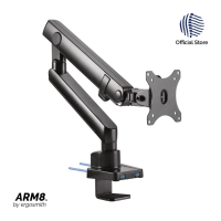 Ergosmith ARM8 - Single Monitor Arm / Desk Computer Stand Mount USB 3.0 VESA 13”-34” 8kg เออร์โกสมิธ