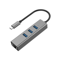 【ZA喆安】4合1 USB Type-C/A HUB轉接集線器(支援USB-C/A RJ45網路/3.2傳輸 適用iPhone/MacBook/iPad/筆電)