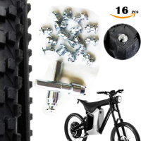 16pcs Spikes Tyre Bicycle Shoes Boots Motorbike car snow studs for fatbike Screw in Tire Stud Tips Durable Pernos de Tornillo