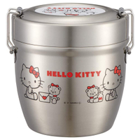 【震撼精品百貨】Hello Kitty_凱蒂貓~KITTY 日本SANRIO三麗鷗KittyAG抗菌不鏽鋼保溫便當盒(550ML)*54942