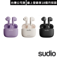 【Sudio】A1 真無線藍牙耳機(3色可選)