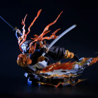 28CM Demon Slayer Anime Model Figure Tokitou Muichirou PVC Action Figure Fire Thunder God Figurine Mode Toy Collection Doll Gift