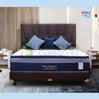SPRINGBED CENTRAL SILVER DOMINIQ POCKET TEBAL 36 CM KOMPLIT SET