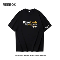 Reebok 2023 new men's and women's classic casual sports short-sleeved T-shirt summer loose round neck half-sleeved top y2k top