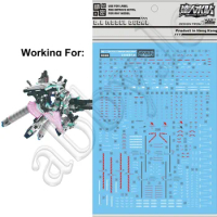 for RG 1/144 RX-0 Full Armor Unicorn FA D.L Model Master Water Slide pre-cut Caution Warning Detail Add-on Decal Sticker RG30 DL
