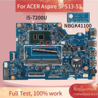 For ACER Aspire SP513-51 i5-7200U Notebook Mainboard 16801-1 SR2ZU DDR4 Laptop Motherboard