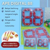 APE-DIGITAL ALAT PERAGA EDUKATIF MAINAN KAYU ANGKA DIGITAL DUA DIGIT APE TK PAUD APE Angka Digital