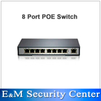 New Arrival 8-port PoE Switch 8+1 Port Desktop Fast Ethernet Switch Network Cameras Power Camera With NVR POE31008P