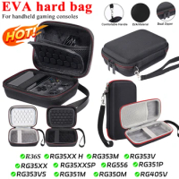 EVA Protective Case for Miyoo Mini Plus for Anbernic RG35XX H RG556 rg35xxsp R36S Handheld Game Console Portable Storage Bag