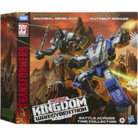 [In Stock] Hasbro Transformers Autobot Mirage &amp; Maximal Grimlock Generations Kingdom Deluxe Wfc-K40 Action Figure 5.5-inch F1209