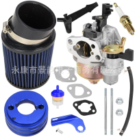 212cc 6.5hp GX160 Engine Modified 62mm Large Filter Carburetor Base Screws Paper Gasket 8-piece Set