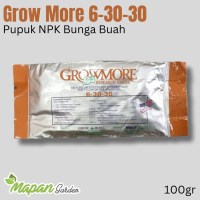 Pupuk GrowMore 6-30-30 100gr 100 gr Buah Bunga NPK Grow More 06 30 30
