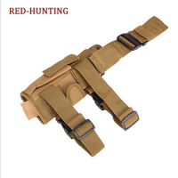 Adjustable Tactical Army Pistol Gun Thigh Holster Right Drop Leg Pouch Holder for Glock 17 19 31 32 most pistol Airsoft Gear
