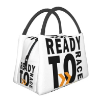 Ready To Race Resuable Lunch Boxes for Women Multifunction Racing Motorcycle Biker Thermal Cooler Food Insulated Lunch Bag