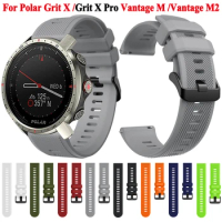 22mm Watch Strap For Polar Grit X Pro Titan Wristband For Polar Vantage M2 M Sports Silicone Band Replacement Accessories