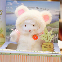 海灣兔bunnies小羊公仔生日圣誕禮物送女生安撫娃娃玩具毛絨玩偶