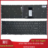 New RU Russian laptop keyboard for Acer Aspire 7 A715-74G A715-75 A715-75G N17C2 N19C5 balck NO frame