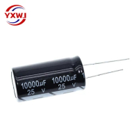 Aluminum Electrolytic Capacitor 25V / 10000 UF 25V/10000UF Electrolytic Capacitor Size 18*35 mm plug-in 25V 10000UF