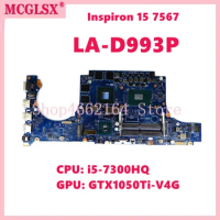 LA-D993P With CPU:i5-7300HQ GPU: GTX1050Ti-V4G Mainboard For DELL Inspiron 14 7467 15 7567 Laptop Motherboard