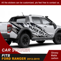 Car Decals Side Body Thorns Stripe Graphic Vinyl Cool Car Sticker Fit for Ford Ranger 2012 2013 2014 2015 2016 2017 2018 2019