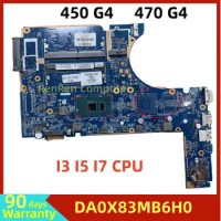 DA0X83MB6H0 907702-001 L07144-001 For HP ProBook 450 G4 470 G4 Laptop Motherboard With I3 I5 I7 CPU DDR4 100%Testing work