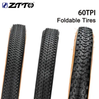 ZTTO Bicycle Foldable Tires 60TPI Wire Tire with reflective strip Anti-Puncture Tires 27.5x2.1/26x1.95/ 29x2.2/700x25C/20x1.35