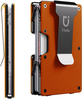 FINDU Money Clip Mens Wallet Slim Wallet for Men Hinged Metal Wallet malist Wallet Card Holder RFID