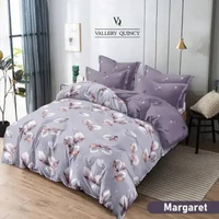 SPREI VALLERY QUINCY KING 180X200 MOTIF HALUS MURAH LUXTON