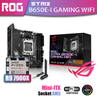 New Kit ASUS ROG STRIX B650E-I GAMING WIFI With AMD Ryzen 9 7900X Processor DDR5 Memory Motherboard 