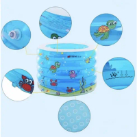 Intime Kolam Renang Spa Bayi Intime Tiup Kolam Renang Anak dengan 5 Ring Udara & Gelembung untuk Usi