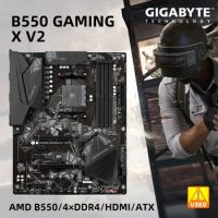 GIGABYTE B550 GAMING X V2 AMD DDR4 Motherboard ATX AM4 Socket Support for Ryzen 9 5950X 5900X 3950X 3900XT 3900X PRO 3900 Used
