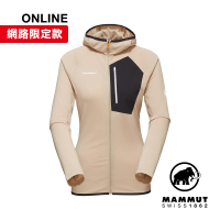 【Mammut 長毛象】Aenergy Light ML Hooded Jacket W 超輕量保暖連帽外套 薩凡納褐/黑 女款 #1014-05550