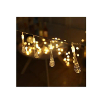 【北熊の天空】水滴燈串 10燈 庭園景觀裝飾串燈 氣泡球 水滴掛飾 LED燈串(聖誕耶誕燈飾 戶外燈串 露營燈串)