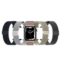【SwitchEasy 魚骨牌】Apple Watch Mesh 不鏽鋼米蘭磁扣錶帶(支援最新S10)