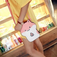 by dhl or ems 50pcs Lolita Hamster Bag 2017 Mouse Cartoon Women Messenger Bags Shoulder Hit Color Cute Crossbody Bags