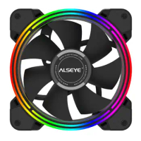 ALSEYE HALO PC Cooling Fan with 4 pin PWM 120mm Static LED RGB Computer Fan Gaming Air Cooler for CPU