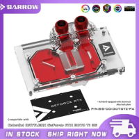 Barrow GPU Water Block , For Colorful Geforce RTX 3070 Ti GPU Card , Full Cover Water Cooler With Backplane BS-COI3070TZ-PA