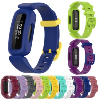 Smart Watch Strap For Fitbit Inspire 2 Silicone Watch Band Replacement Durable Wristband For Fitbit Ace 3 Kids Colorful Bracelet