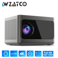 WZATCO A9 Auto focus Full HD 1080P Portable Android 32GB 5G Smart LED Projector 9000 Lumens LCD Proyector High-end Home Beamer
