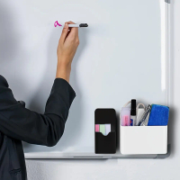 Magnetic Pen Holder Whiteboard Marker Organizer Multipurpose Stationery Gadget for Office, Kitchen,